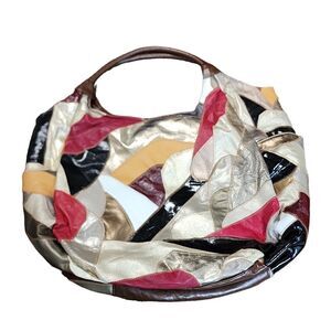 Vintage multicolor patchwork Hobo bag